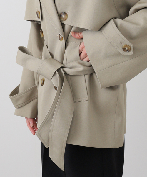 AP STUDIO トレンチコート コート belted trench coat レディース
