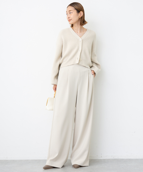 「Deuxieme Classe」 ニットカーディガン - ベージュ レディースの画像