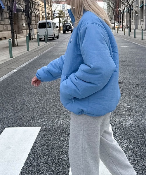 「CANAL JEAN」 ナイロンブルゾン ONE SIZE チャコールグレー レディースの画像