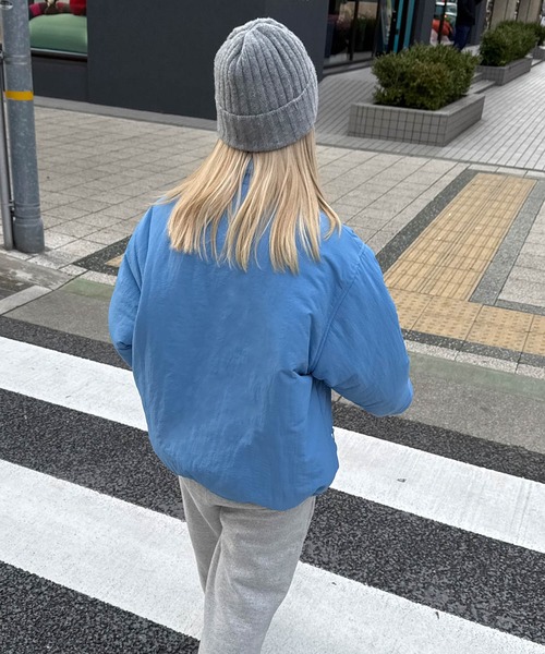 「CANAL JEAN」 ナイロンブルゾン ONE SIZE チャコールグレー レディースの画像