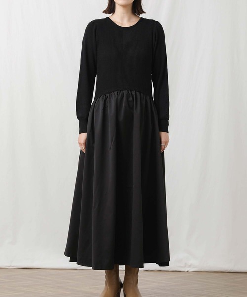 「Gready Brilliant」 ドッキングワンピース 38 ブラック レディース_画像3