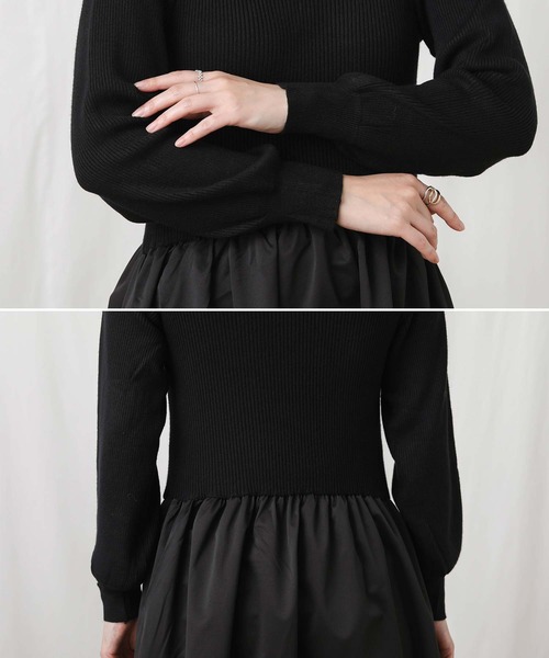 「Gready Brilliant」 ドッキングワンピース 38 ブラック レディース_画像6