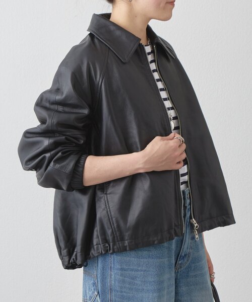 BEARDSLEY＊ビアズリー＊ライダース＊ラムレザー＊羊革＊ジャケット＊F BEARDSLEY（ビアズリー） ブルゾン アウター レザーブルゾン