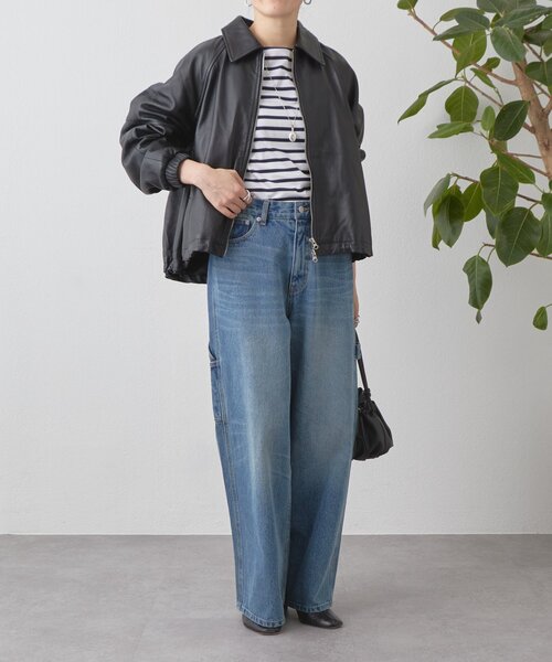 BEARDSLEY＊ビアズリー＊ライダース＊ラムレザー＊羊革＊ジャケット＊F BEARDSLEY（ビアズリー） ブルゾン アウター レザーブルゾン