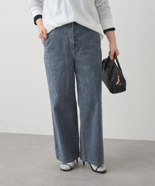 パンツ カツラギワイドストレートパンツ レディース