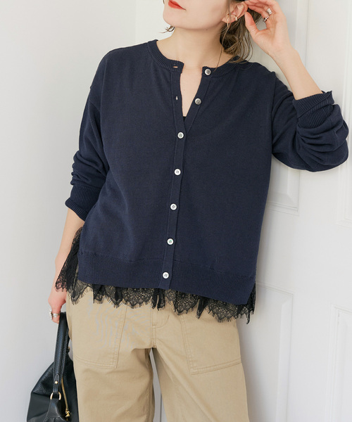 24AW spick&span 2wayニットカーディガン Spick＆Span（スピック アンド スパン） カーディガン 「WEB限定」2WAY