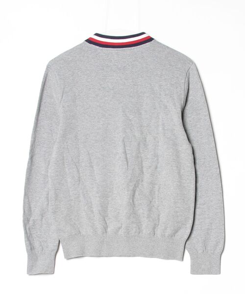 「TOMMY HILFIGER」 長袖ニット M グレー メンズ_画像2