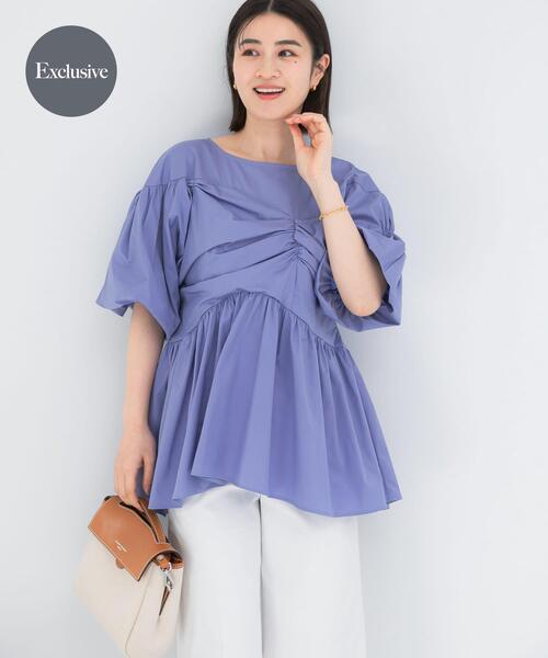 ブラウス シャツ 「別注」ELENDEEK×ROSSO GATHER BLOUSE レディース