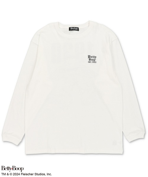 「BETTY BOOP」 長袖カットソー ONESIZE ブラック レディース_画像8