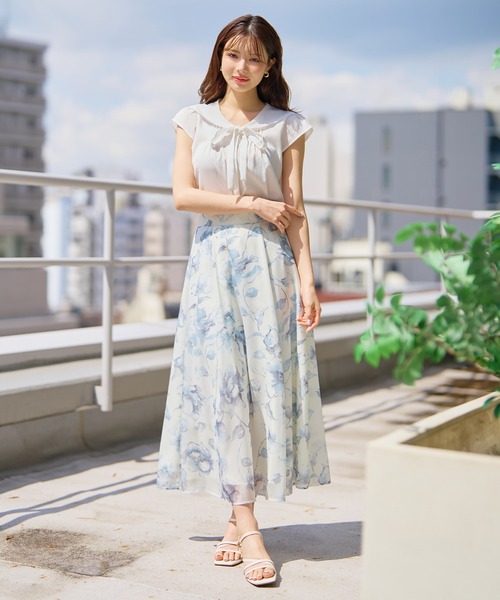 MISCH MASCH（ミッシュマッシュ） ロング スカート 2026春夏新作 水彩