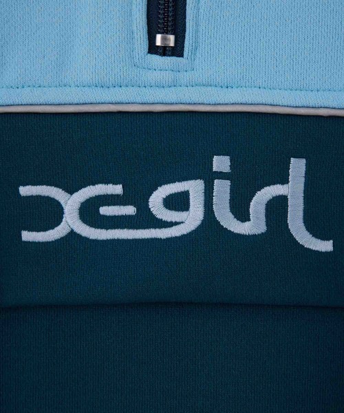 「X-girl」 プルオーバーパーカー S ホワイト レディース_画像9