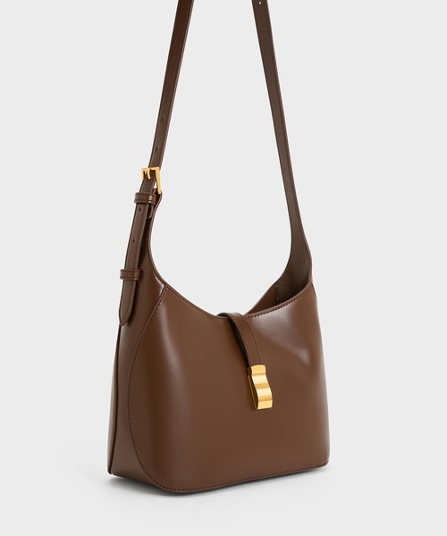 「CHARLES \u0026 KEITH」 ショルダーバッグ M オートミール レディースの画像