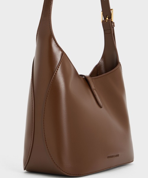 「CHARLES \u0026 KEITH」 ショルダーバッグ M オートミール レディースの画像