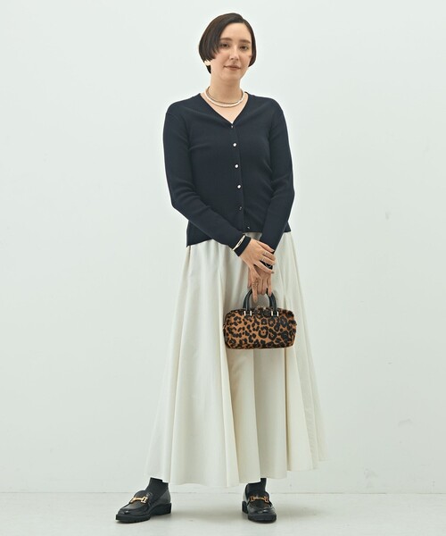 「NOLLEY'S」 ニットカーディガン 38 シルバー レディースの画像