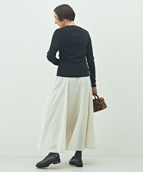 「NOLLEY'S」 ニットカーディガン 38 シルバー レディースの画像