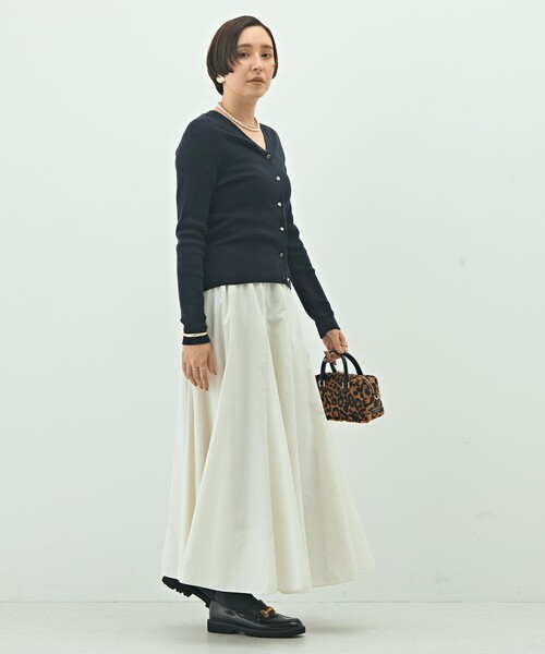 「NOLLEY'S」 ニットカーディガン 38 シルバー レディースの画像
