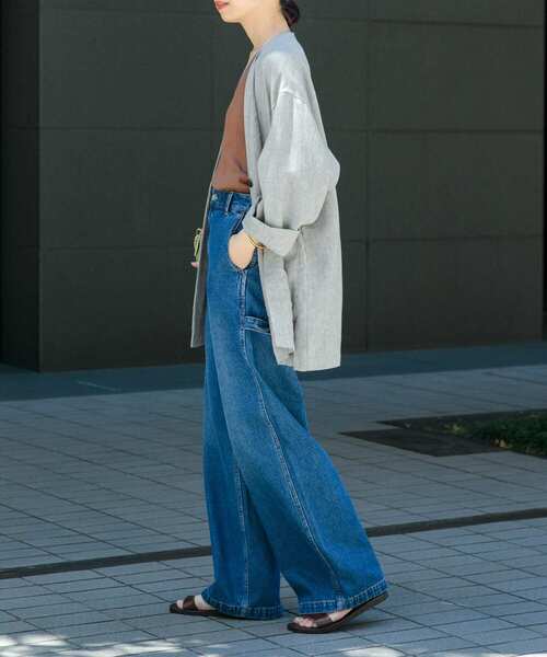 「URBAN RESEARCH」 デニムパンツ 38 ブルー レディースの画像