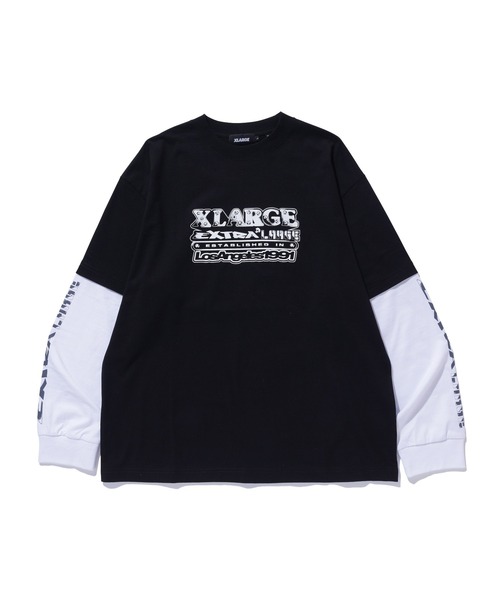 XLARGE（エクストラ ラージ） tシャツ EXTRALARGE LAYERED L/S TEE