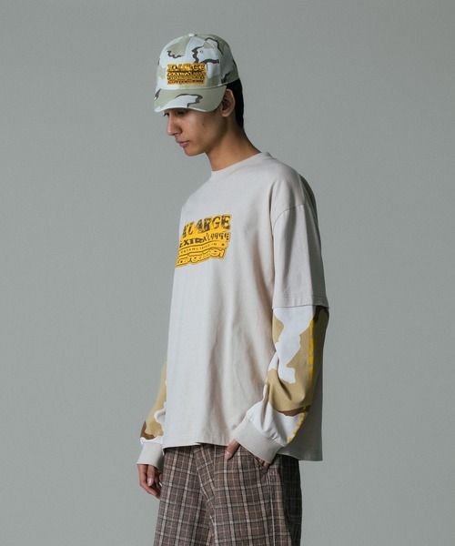 XLARGE（エクストラ ラージ） tシャツ EXTRALARGE LAYERED L/S TEE