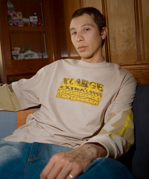 XLARGE（エクストラ ラージ） tシャツ EXTRALARGE LAYERED L/S TEE