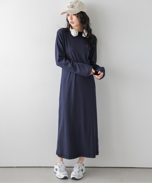 La-gemme（ラジェム） ワンピース U.S. POLO ASSN リブニット