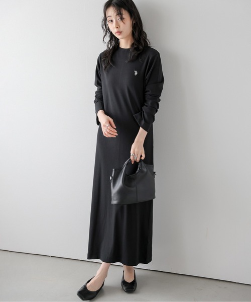 La-gemme（ラジェム） ワンピース U.S. POLO ASSN リブニット