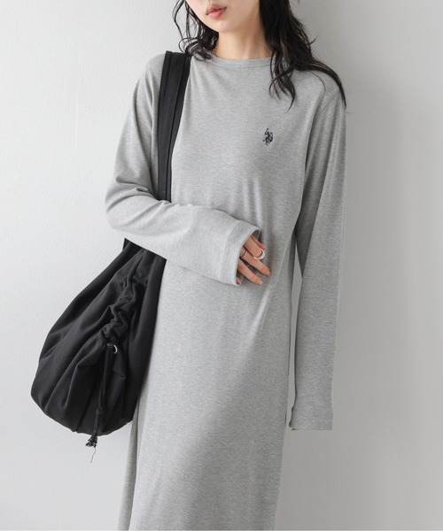 La-gemme（ラジェム） ワンピース U.S. POLO ASSN リブニット