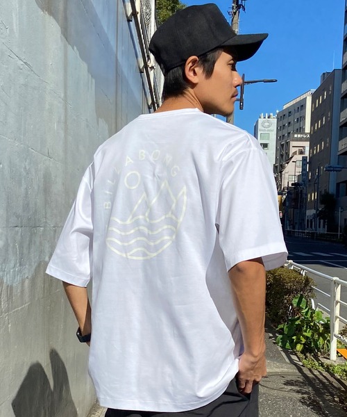 「BILLABONG」 半袖Tシャツ M オフホワイト メンズ_画像4