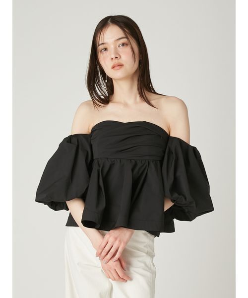 FRAY I.D（フレイ・アイディー） ブラウス シャツ 半袖 ボリューム