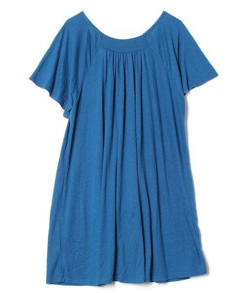 「SUNAOKUWAHARA」 半袖ワンピース M size ネイビー レディース_画像2