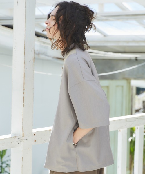「Casper John」 半袖シャツ LARGE ベージュ メンズ_画像6