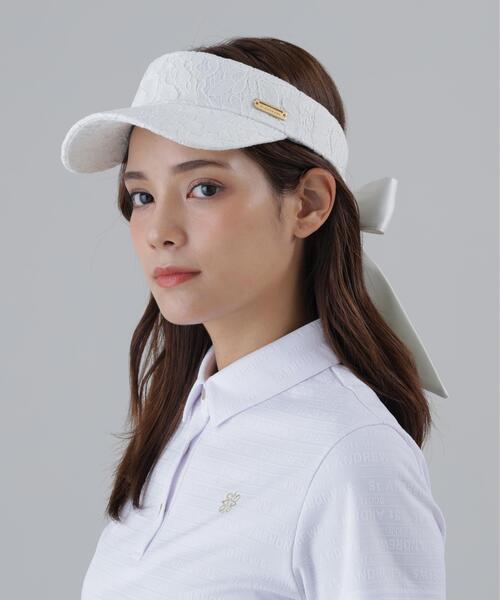 St ANDREWS サンバイザー 「St ANDREWS」レースリボンバイザー (WOMENS