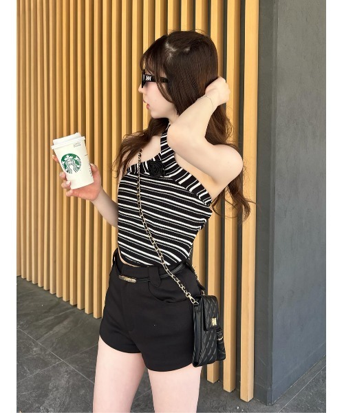 Darich（ダーリッチ） パンツ コンパクトベルトショートパンツ