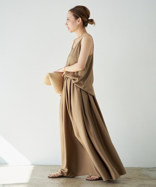 スカート SILK SATIN LONG スカートの画像