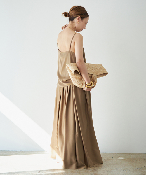 スカート SILK SATIN LONG スカートの画像