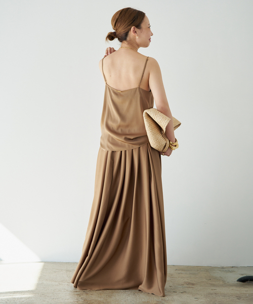 スカート SILK SATIN LONG スカートの画像