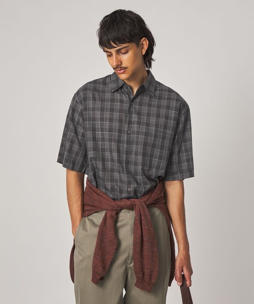 STEVEN ALAN（スティーブンアラン） シャツ 半袖 スラブ チェック