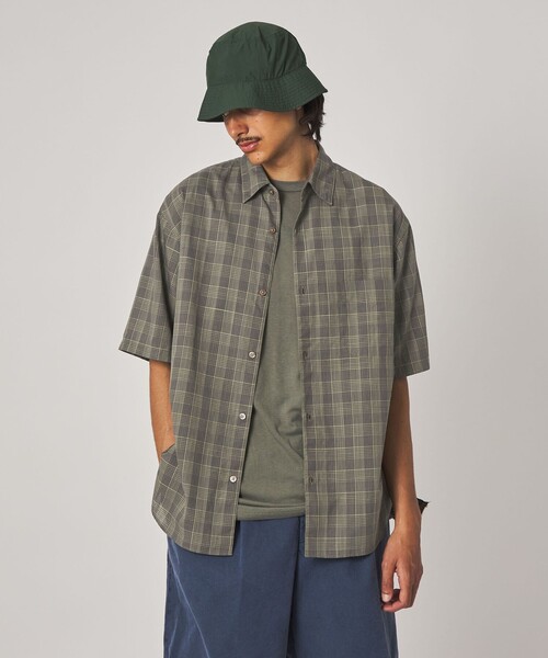 STEVEN ALAN（スティーブンアラン） シャツ 半袖 スラブ チェック