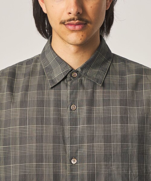 STEVEN ALAN（スティーブンアラン） シャツ 半袖 スラブ チェック