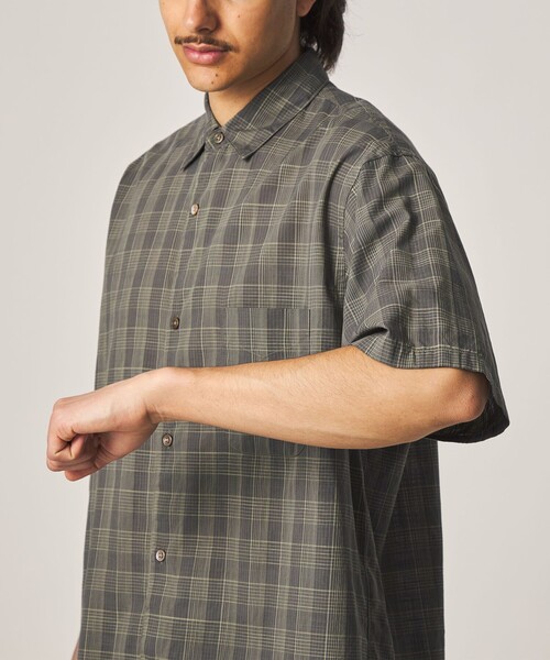 STEVEN ALAN（スティーブンアラン） シャツ 半袖 スラブ チェック