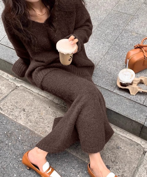 「BLANC FICELLE」 セットアップ L ブラック レディース_画像8