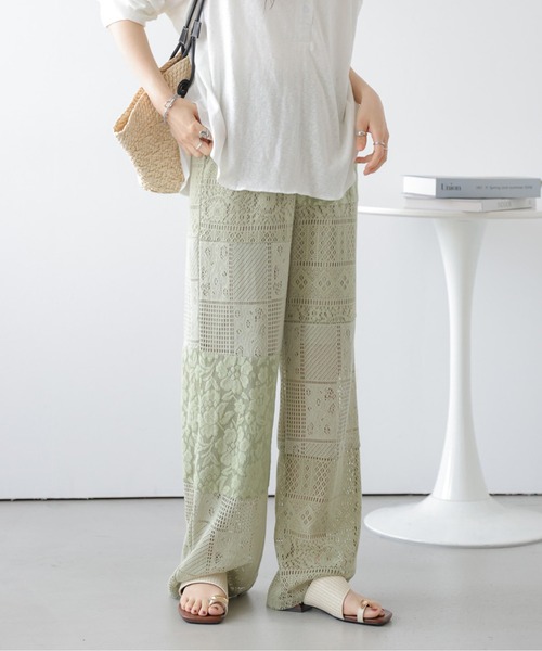 パンツ パッチワークレースパンツ レディース : ZOZOTOWN Yahoo!店