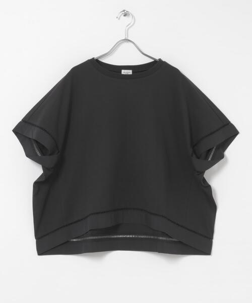 tシャツ ハシゴレースドッキングプルオーバー レディースの画像