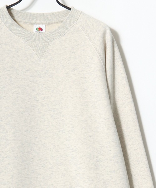 「FRUIT OF THE LOOM」 スウェットカットソー X-LARGE グレー レディース_画像8