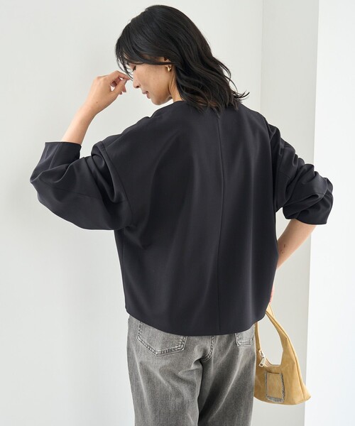「UNFILO」 長袖ブラウス MEDIUM ブラウン レディース_画像2