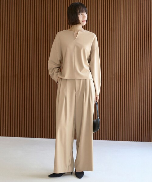 「UNFILO」 長袖ブラウス MEDIUM ブラウン レディース_画像6