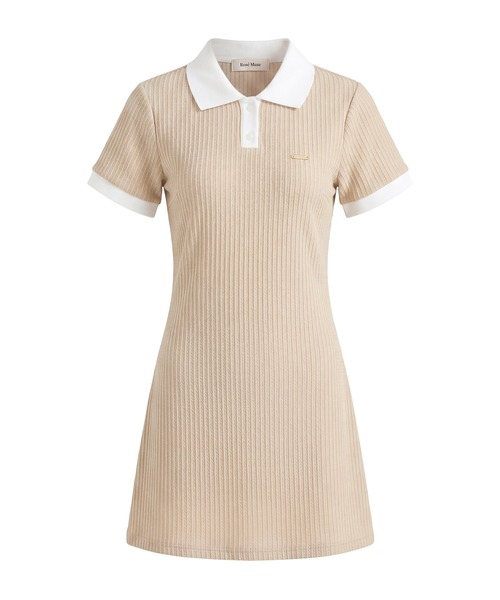 Rose Muse（ロゼミューズ） シャツワンピース Knit sew polo op