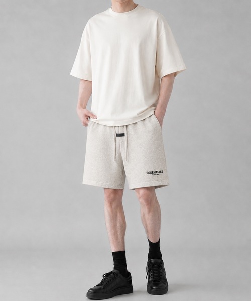 ESSENTIALS ハーフパンツ スウェットパンツ ベージュ系 Mサイズ FOG ESSENTIALS（エフオージーエッセンシャルズ） スウェットパンツ