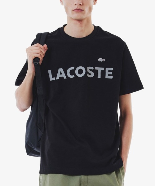 「LACOSTE」 半袖Tシャツ M ホワイト メンズ_画像3
