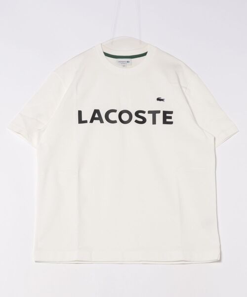 「LACOSTE」 半袖Tシャツ M ホワイト メンズ_画像7